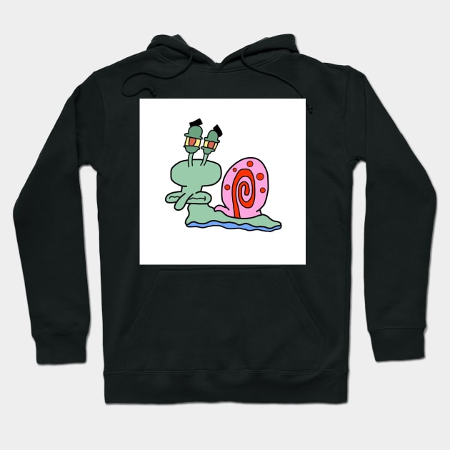 Squidward Snail Hoodie by mushriah333